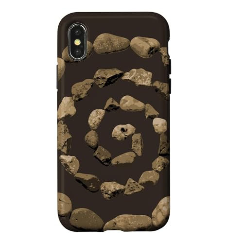 Grunge Stone Spiral 90s Vintage Nature Goblincore Geology �X�}�z�P�[�X iPhone X/XS �p