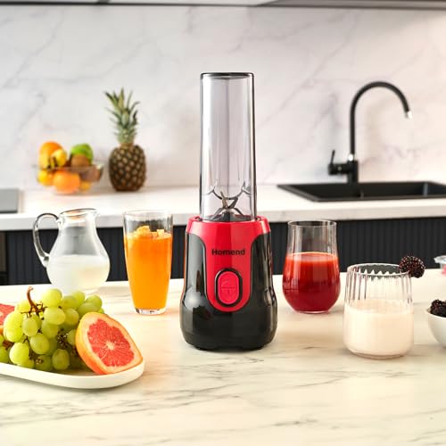Mixfresh 7026H Kişisel Smoothie Blender, Siyah Kırmızı