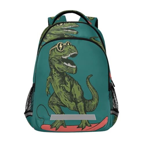 Bolaz Backpack Bookbag School Bag Skateboard Dinosaur Travel Bag for Girls Boys Teen