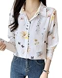 TOPLOT Shirt for Women || Shirt Tops for Women (F-Dott-Shirt-5110-Floral-XS)
