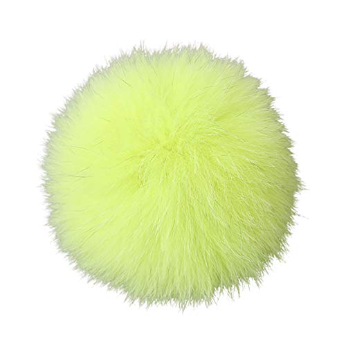 Cozylkx 5,9 "(15 Cm) Pompon in Pelliccia Sintetica PON PON in Pelliccia Sintetica con Bottoni Automatici E Soffici