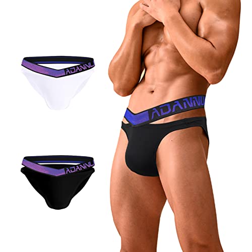 Meshal Men's Stretch Moisture-Wicking Cotton Bikini Briefs Quality Fabric Super Soft Prevents Chafing Pouch Underwear