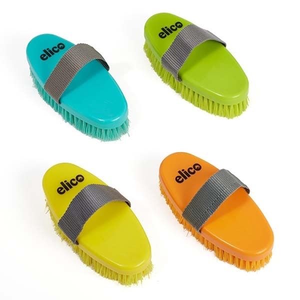 Elico Sandown Body Brush, Horse Grooming (Teal)