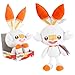 Pokemon Kuscheltier XXL Scorbunny Hopplo 30 cm – Pokemon Plüschtier – Neue 2021 – Pokemon Plush - Offiziell Lizenziertes Pokemon Spielzeug