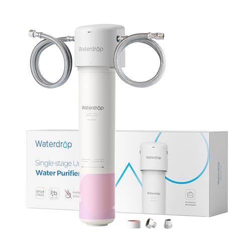 Waterdrop Under Sink Water Filter for Face Care, Soft Water, Lower TDS, Strontium-enriched, Reduce 99.9% of Baçtёria in Bathroom Sink Faucet, Reduces Skin Redness and Irritation, WD-BFU1 WD-