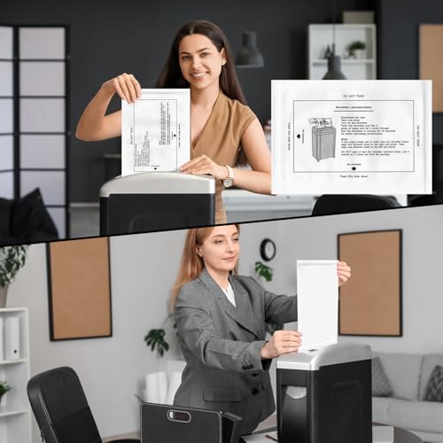 Simsky Ölpapier für Aktenvernichter, 6 Stück Aktenvernichter Aufsatz als Ölblätter für die Reinigung & Wartung, Praktisches Ölpapier Set ohne Schmutz für Home Office