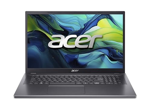 acer Aspire 17 (A17-51M-503B) Laptop, 17' FHD IPS Display, Intel Core i5-1334U, 16 GB RAM, 512 GB SSD, Intel Iris Xe Graphics, Windows 11, QWERTZ Tastatur, grau
