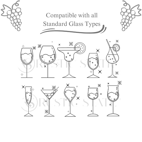 Rustic State 0036 Vigo 4 Sectional Adjustable Under Cabinet Mount Wood Stemware Rack Hanging Shelf Glassware Holder Bar Organizer thumb #5