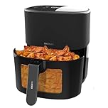 Cecotec Freidora de Aire sin Aceite 6,5L con Ventana Cecofry Fantastik Window 6500 Plus. 1700W, Tecnología PerfectCook, 12 Menús, Termostato 80-200ºC, Timer 60min, Protección Sobrecalentamiento