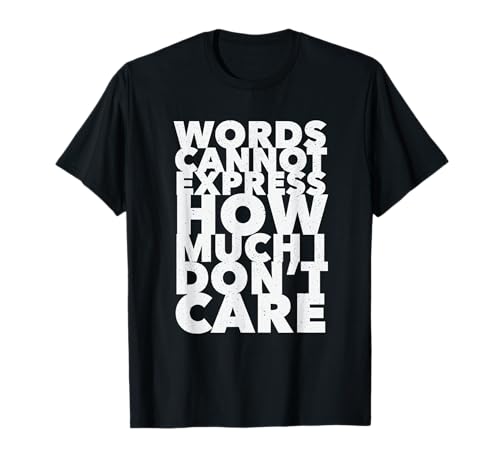 Não tenho cuidado. Funny, witty tshirt emo clothes for homem t-shirt, Preto, S