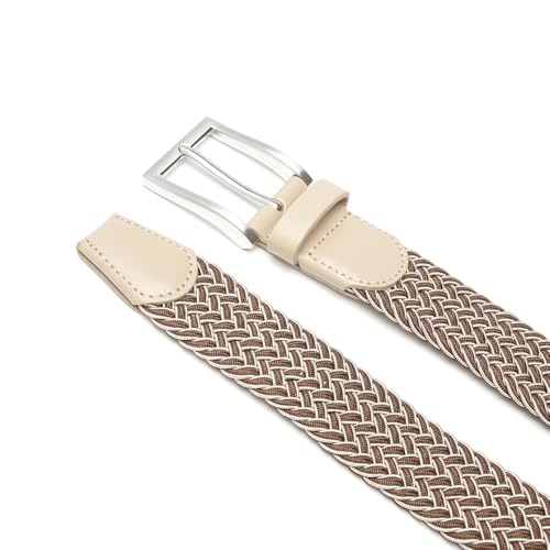 Image of Fabio Valenti Canvas Elastic Fabric Woven Stretch Braided Belts for Men Women Junior with Multicolored /Full Sizes