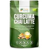 Energy Feelings Cúrcuma Chai Latte Ecológico 500 gr, Cúrcuma en Polvo con Jengibre y Pimienta, Apto para Veganos, Sin Lactosa, Sin Gluten