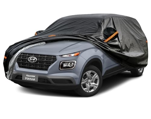 Image of GUNHYI 7 Layer SUV Car Cover Custom Fit Hyundai Venue (2019-2025) Waterproof All Weather, Heavy Duty Outdoor Snow Sun Rain Uv Protection (Ships from US Warehouse, Delivery 3-8 Days)