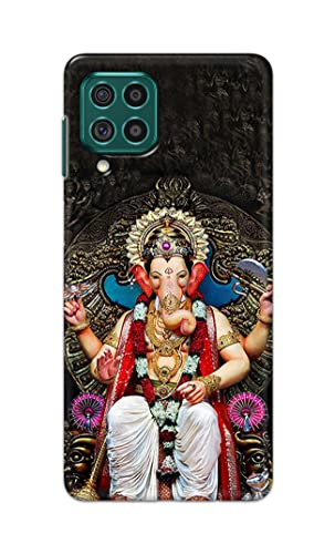 Image of PRINTFIDAA Lord Ganesh Bappa Moriya Vinayaka Printed Designer Hard Back Case Cover for Samsung Galaxy F62 / M62 -(WY) MVN1010