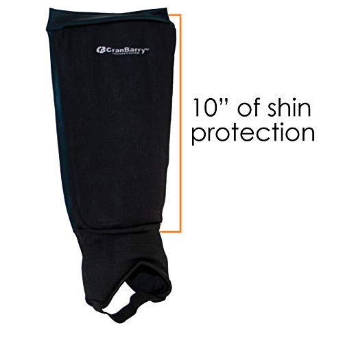 Cranbarry Deluxe Youth Field Hockey Shin Guards - Black #TOP3