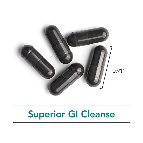 Nutricology Superior Gi Cleanse - Fiber, Charcoal, Goldenseal, Probiotic -100 Vegetarian Capsules #TOP4
