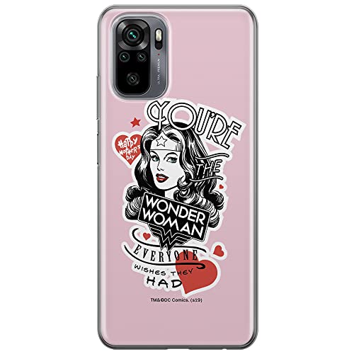 ERT GROUP mobile phone case for Xiaomi REDMI NOTE 10/ 10S original and officially Licensed DC pattern Wonder Woman 014 optimally adapted to the shape of the mobile phone