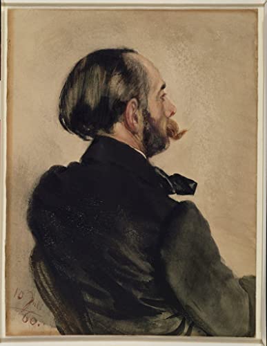 Toile Adolph Menzel Richard le frère de l'artiste reproduction d'art 58 x 90 cm