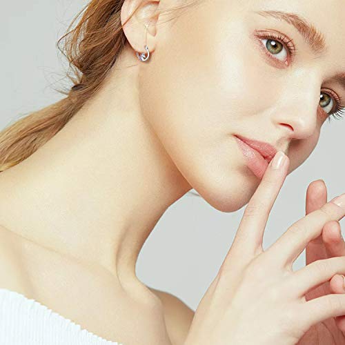 Unicorn Hoop Earrings For Women Girls Sterling Silver Small Animal Huggie Hoop Earrings For Sensitive Ears Unicorn Jewelry Gifts For Little Girls #TOP4