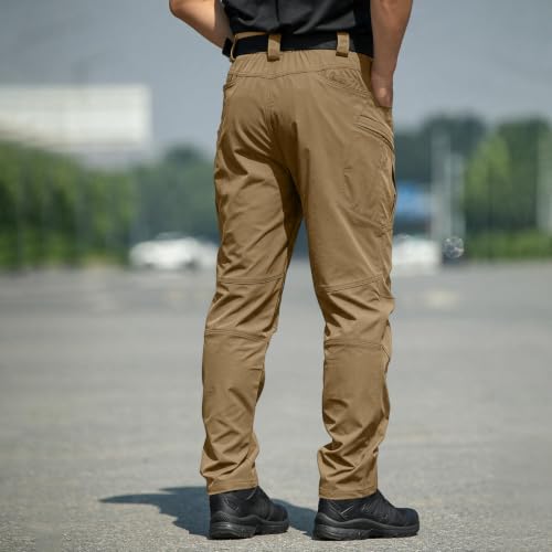 Mens Tactical Pants Cargo Fishing Stretch Waterproof Fishing Pants - image 5