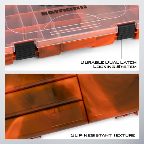 Image of KastKing Tackle Boxes, Plastic Box, Plastic Storage Organizer Box with Removable Dividers - Fishing Tackle Storage - Box Organizer - 2 Packs /4 Packs Tackle Trays - Parts Box