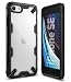 Ringke Fusion-X Compatible with Apple iPhone 7, iPhone 8 Case, Ergonomic Transparent [Military Drop Tested Defense] Hard PC Back TPU Bumper Protection Shock Absorbent Cover - Black
