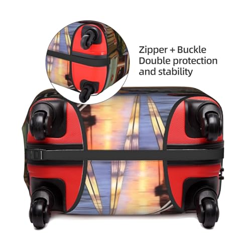 FEMOS San Francisco - Travel Suitcase Cover Elastic Luggage Covers Trolley Protector Cover Fits 18-32 Inch Luggage, Medium, 114374