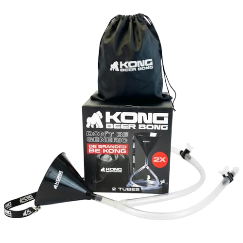Kong Double Bong Funnel | Dual Tube Drinking Funnel for Party Games, Tailgates, Festivals & Celebrations by KONG BEER BONG - Used condition - US$13.24