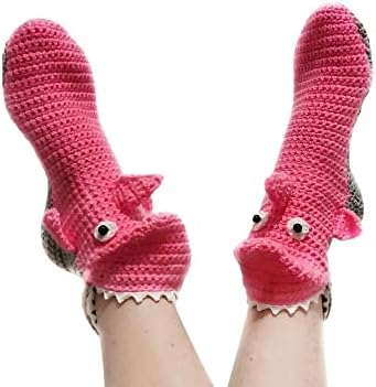 Achlibe Women Winter Autumn Casual Socks Cartoon Animal Style Patchwork Non-Slip Floor Socks