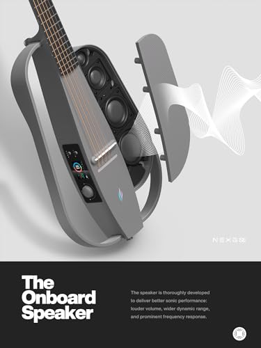 Enya Acoustic Electric Carbon Fiber Travel Guitar NEXG SE Smart Guitarra for Adults with 30W Wireless Speaker & enya Magnetic Strap & Enya Smart Automatic Guitar Tuner