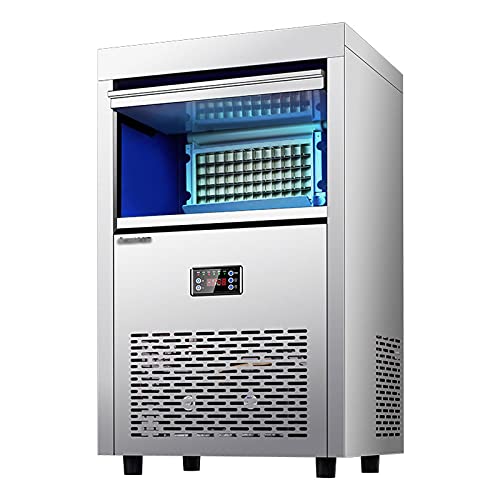 Máquina de hielo comercial de acero inoxidable GRFIT 165 lb/24h miniatura 1