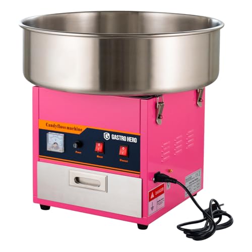 GastroHero Zuckerwattemaschine I Profi Zuckerwatte Maschine für Gastronomie I Cotton Candy Machine I Zuckerwatte für Jahrmärkte Weihnachtsmärkte Events – Bild 3
