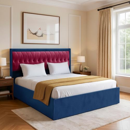 Image of Wakefit Asterion King Size Storage Upholstered Bed