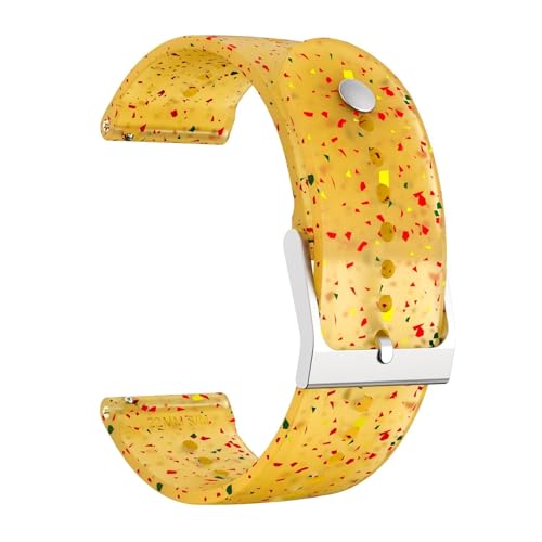 [�����ȓX] 22MM ���j�o�[�T���X�|�[�c�����V���R���X�g���b�v�A�ɍœKHuawei Watch GT6/GT6Pro GT5 GT4 GT3 46mm �����p�X�g���b�v(Transparent Yellow)