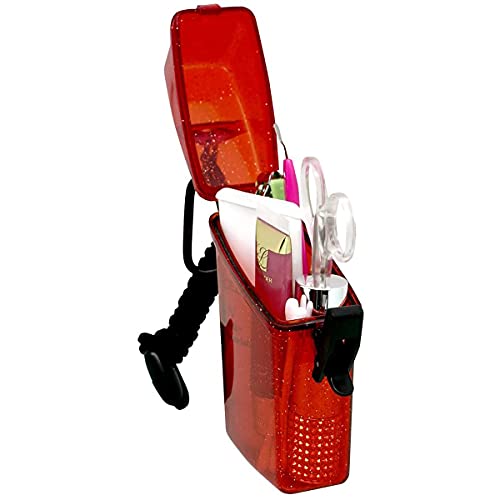 Witz Glitter Box See-It-Safe 3.7in x 2.5in Waterproof ID/Badge Holder3