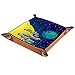Lustiges Raumschiff Erde Monster Astronaur Design Top Mikrofaser-Schmucktablett Quadratischer Nachttisch Organizer Ringe Ohrringe Halskette Schmuckstück Aufbewahrungstablett Vitrine Schmuck Display