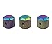 Guyker 3Pcs Potentiometer Control Knobs with 6mm(0.24â€) Dia. Shaft Pot - High Grade Knurled Volume Tuning Audio Knob Replacement for Electric Guitar or Precision Bass - CNC Machined(Rainbow Chameleon)