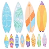 Décoration hawaïenne - autocollants de planche de surf à thème hawaïen avec différents motifs, parfaits pour décorer votre tableau d'affichage, autocollants de décoration de tableau d'affichage