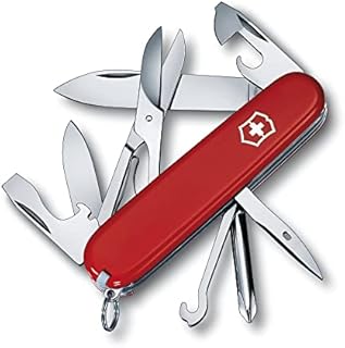 Victorinox Taschenmesser Super Tinker (14 Funktionen, Mehrzweckhaken, Schere, Drahtabisolierer), rot