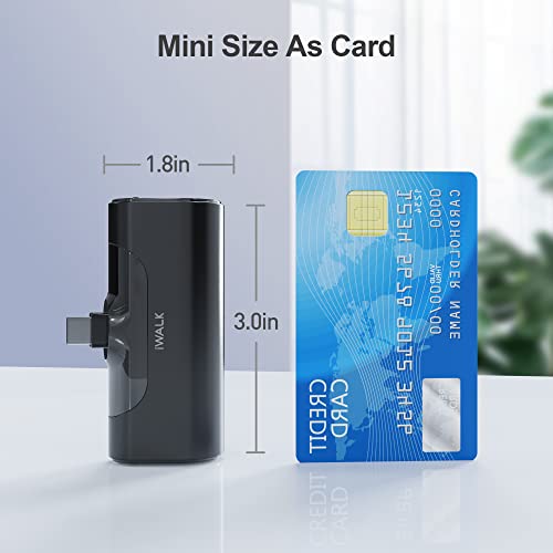 Iwalk Linkpod 4 Small Portable Charger Usb C Cute Power Bank 4500Mah【2 Pack】 Battery Pack Compatible With Samsung Galaxy Z Flip4,S23,S22,S21,Switch,Google Pixel[Black&Black] #TOP4