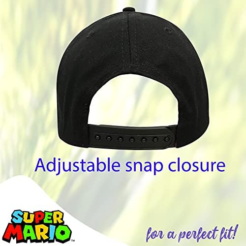 Nintendo Super Mario Boys Baseball Cap Hat Age 4-7 Blue/Black 7 41RittvMoBL. AC