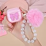 Mainrenka-Cute-Clear-Airpod-4-Case-Compatible-with-Pink-Kawaii-Bow-AirPods-4th-Generation-Case-Cover-for-Women-Girl