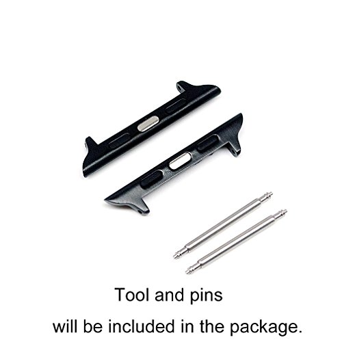 Newon [Spring Bar] Watch Strap Connector Adapter Compatible With Apple Watch Band - Black 38/40/41 22Mm #TOP1