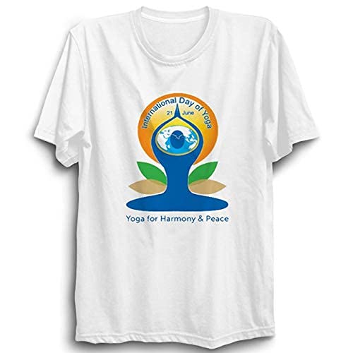 Unisex Yoga White Half Sleeve Polyster Tshirts Size,XL-image-16
