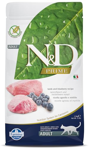 N&D Prime Cat Lamb & Blueberry Adult 1.5KG