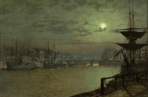 Tableau Grimshaw pour raviver un mur vide | Grande impression sur toile moderne 60x90