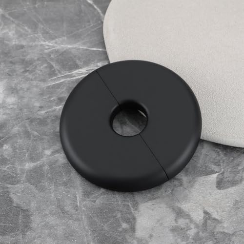 Ecsing 4 Pezzi Di Copritubo Per Radiatore Da 16 Mm Diametro 70 Mm Per Decorazione Di Tubi Per Radiatori Nero - 6