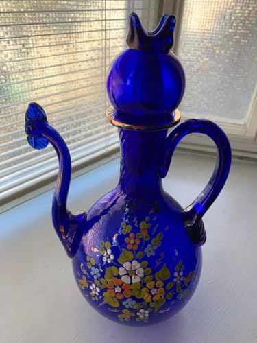 ペルシャ瑠璃ガラス　水差し ポット 古美術 ペルシャ瑠璃ガラス 水差し ポット 古美術