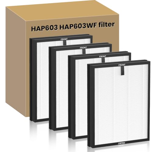 Image of 4 Pack HAP603 Replacement Filter for ECOSELF HAP603 / HAP603WF Air Purifier