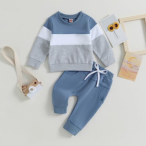 Geagodelia Baby Boy Tracksuit 18-24 Months Long Sleeve Contrast Color